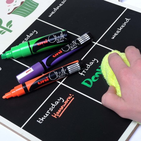 Marker kredowy UNI Chalk PWE-5M (czerwony)