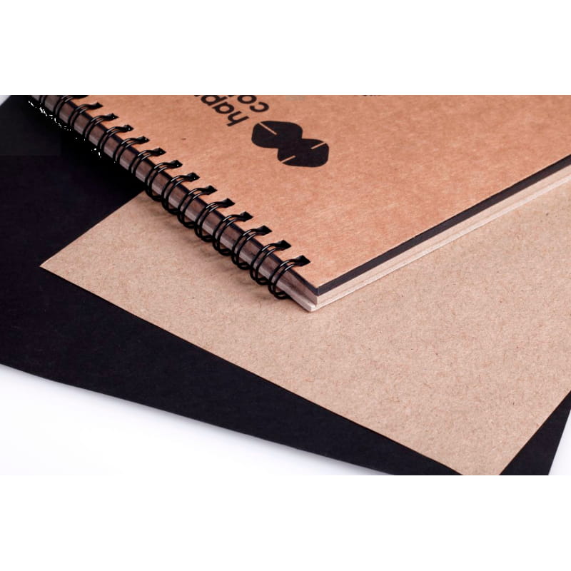 Szkicownik na spirali A5 HAPPY COLOR Black&Brown - 80 g/m² - 50 ark.