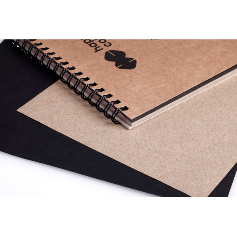 Szkicownik na spirali A4 HAPPY COLOR Black&Brown - 80 g/m² - 50 ark