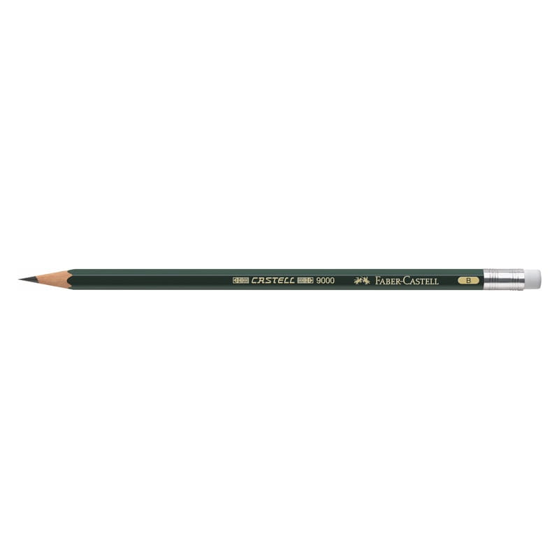 Ołówek z gumką FABER-CASTELL 9000 B