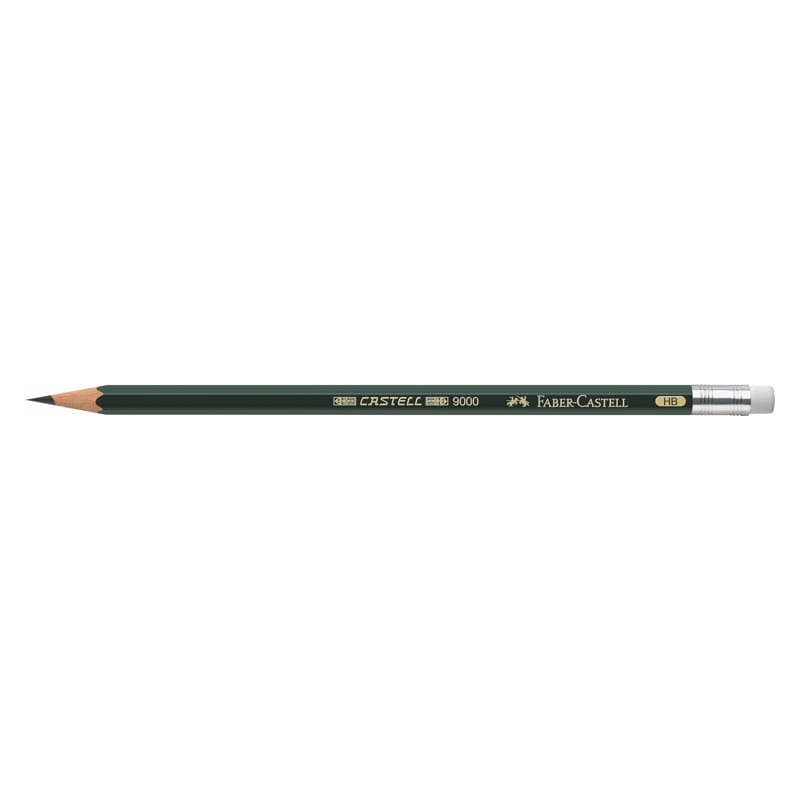 Ołówek z gumką FABER-CASTELL 9000 HB