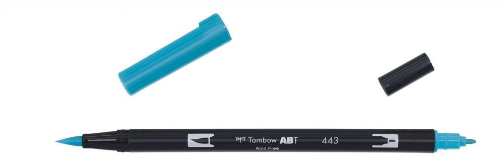 Pisak TOMBOW Dual Brush-Pen ABT 443 - turquoise