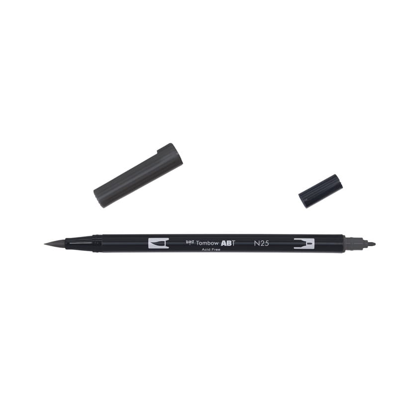 Pisak TOMBOW Dual Brush-Pen ABT N25 - lamp black