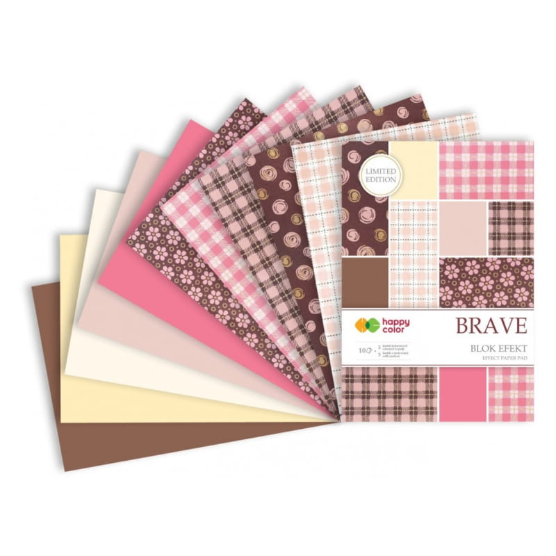 Blok z motywami efekt A4 HAPPY COLOR Brave - 170-220 g/m² - 10 ark.