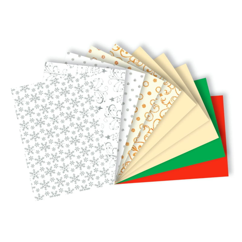 Blok z motywami efekt A4 HAPPY COLOR White XMAS - 170-220 g/m² - 10 ark.
