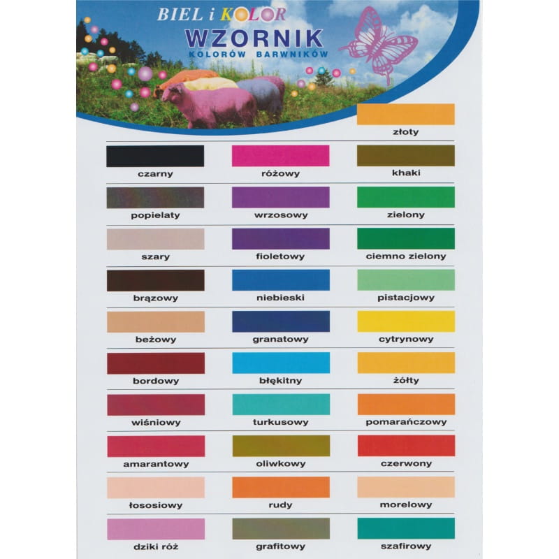 Barwnik do tkanin BIEL I KOLOR - pomarańczowy