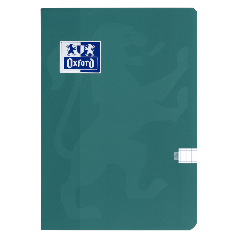 Zeszyt w kratkę A5 OXFORD Touch Trend - 90 g/m² - 80 kartek - ZIELONY