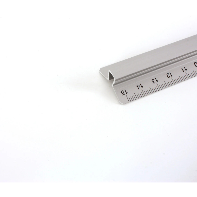 Linijka aluminiowa z uchwytem szkolna LENIAR S2 - 15 cm