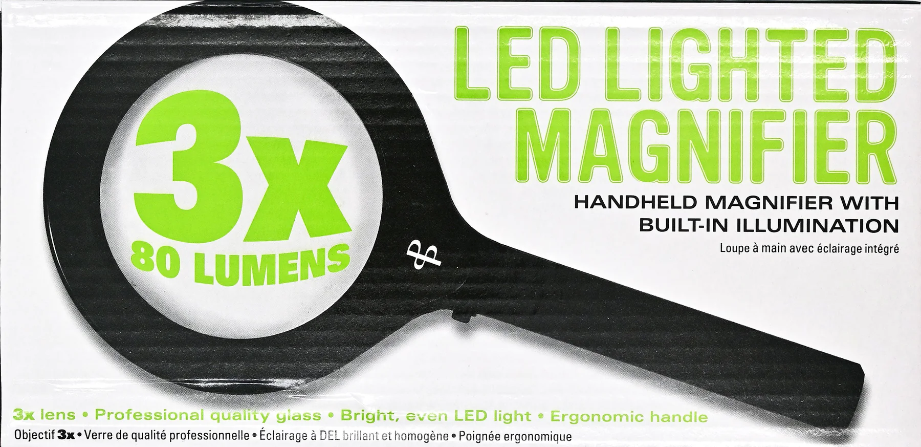 Lupa potrójna z 3 LED 80 lumenów Peter Pauper Press