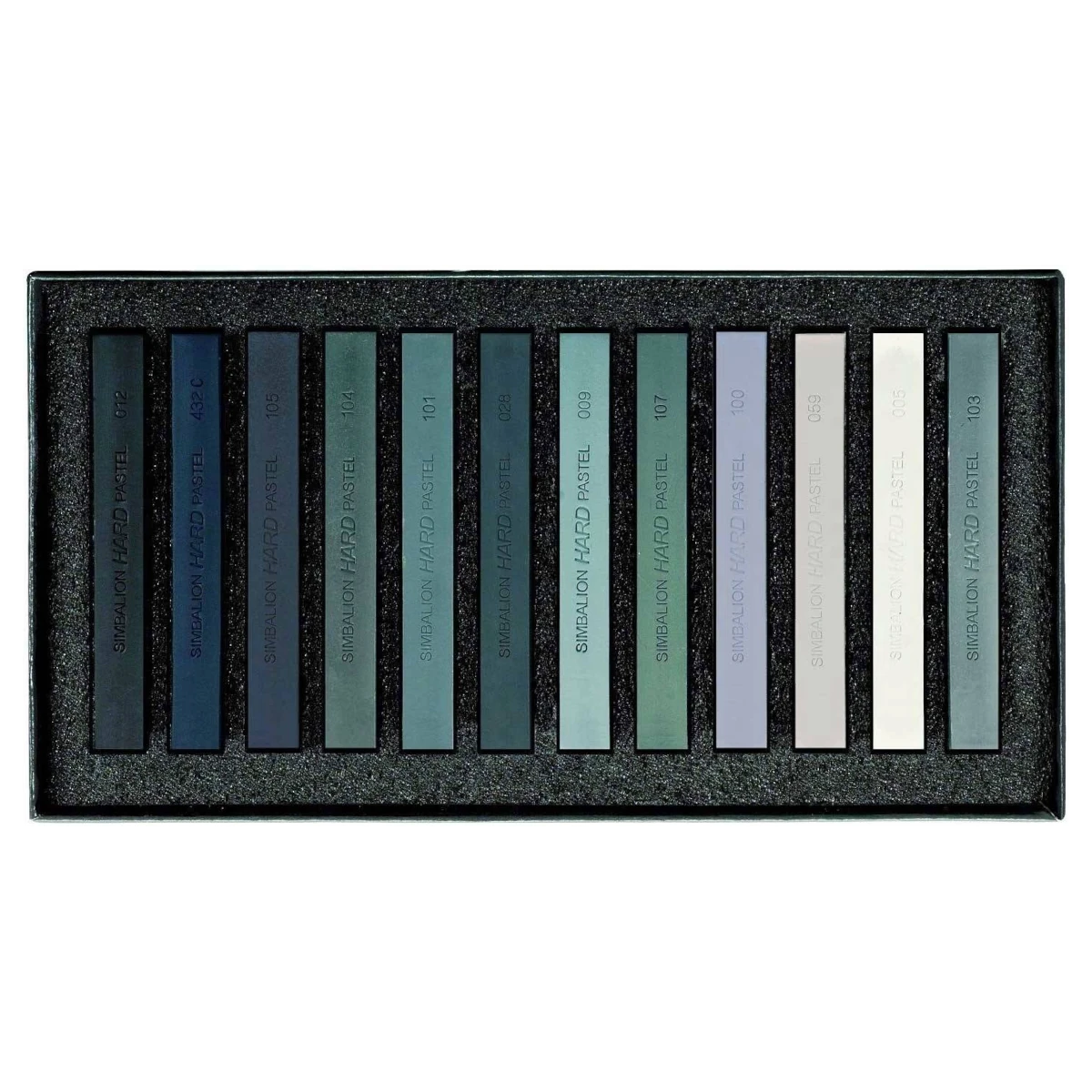Pastele suche LYRA Grey Tones - odcienie szarości - 12 kolorów