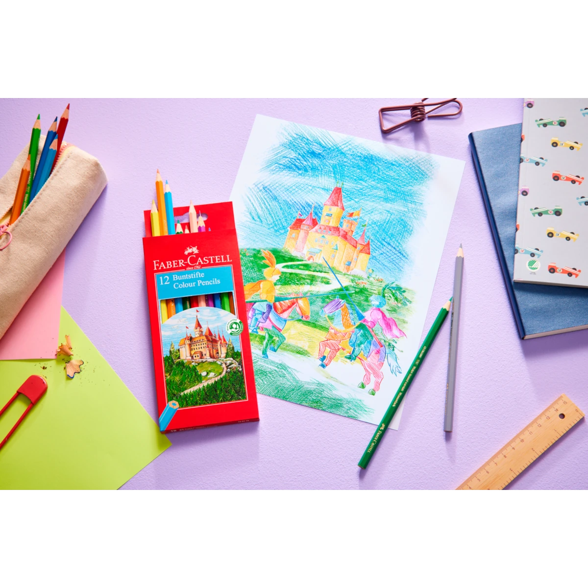 Kredki ołówkowe FABER-CASTELL Zamek - 36 kolorów