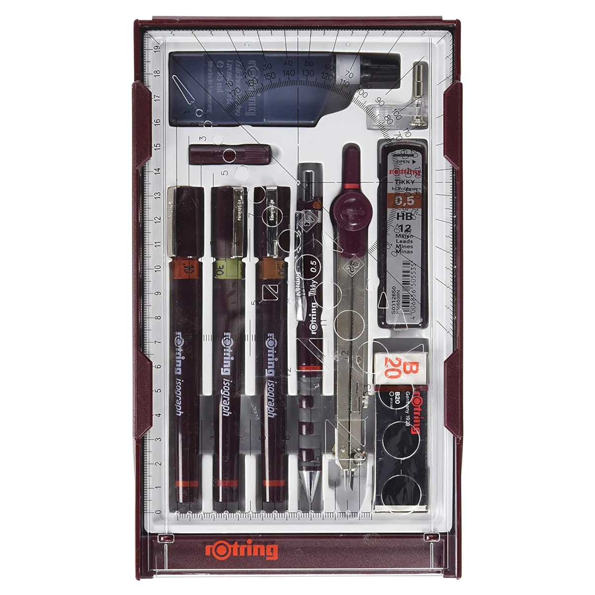 Zestaw rapidografów ROTRING Isograph Master Set - 0,1 / 0,3 / 0,5 mm