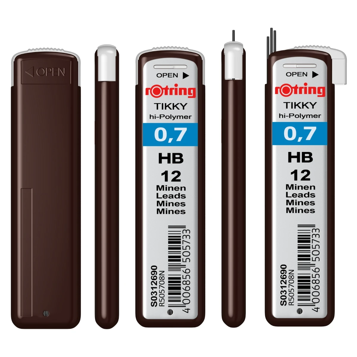 Grafity ROTRING Tikky Hi-Polymer 0,7 mm - HB