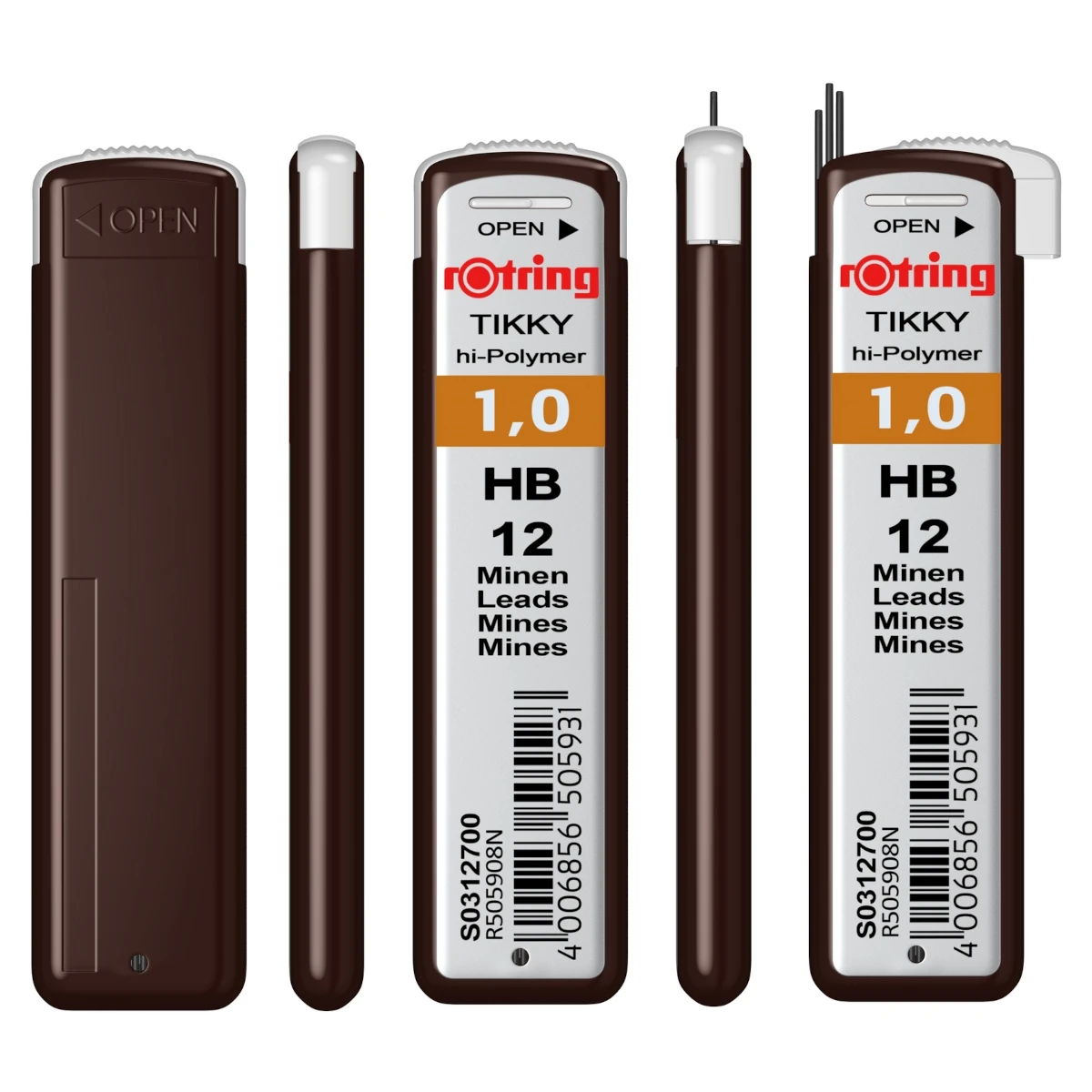 Grafity ROTRING Tikky Hi-Polymer - 1,0 mm - HB