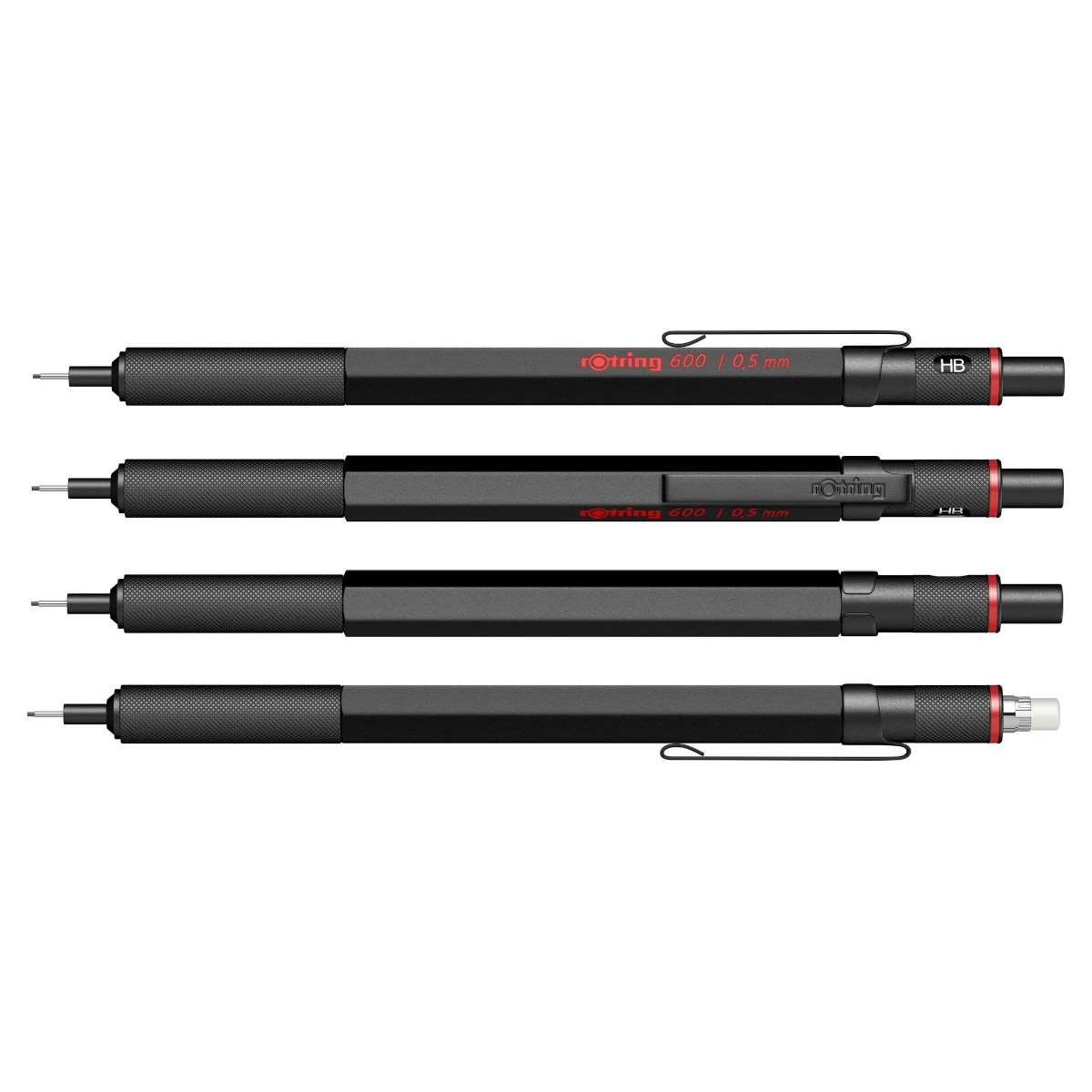 Ołówek automatyczny ROTRING 600 1904443 - 0,5 mm - czarny