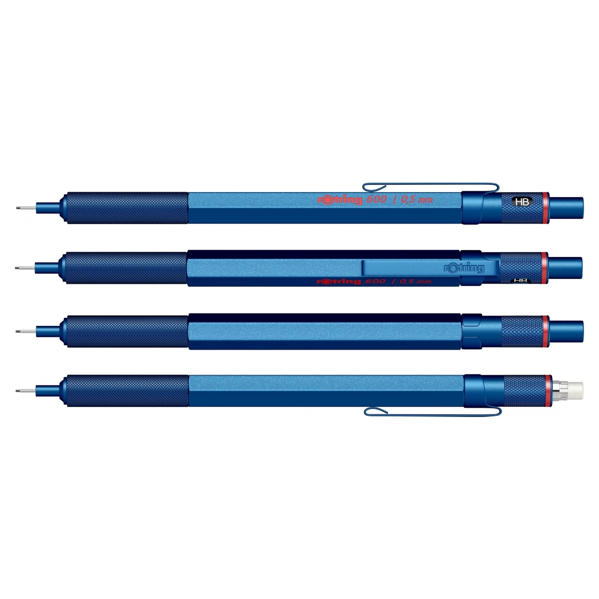 Ołówek automatyczny ROTRING 600 2114266 - 0,5 mm - niebieski