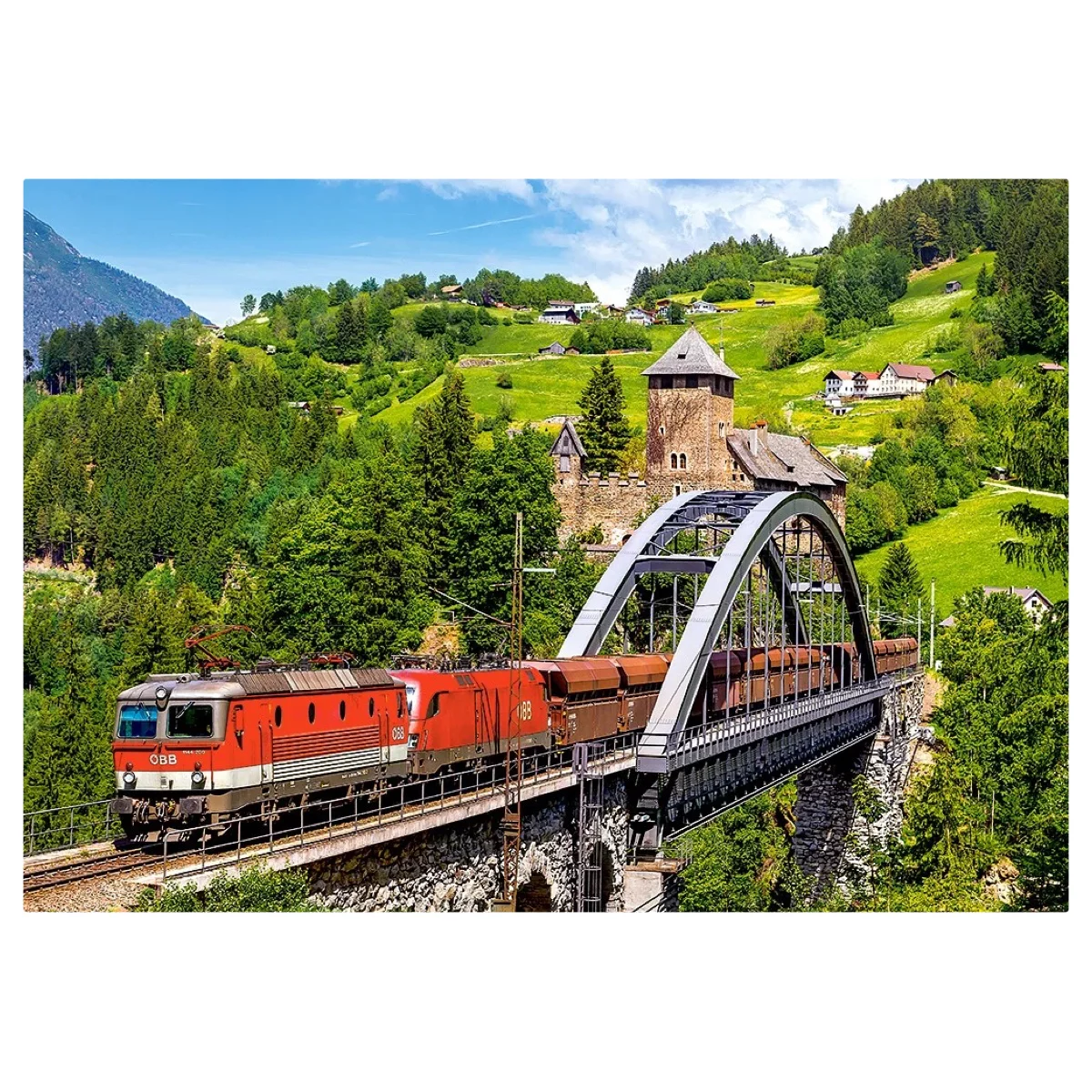 Puzzle CASTORLAND 500 - Train on the Bridge