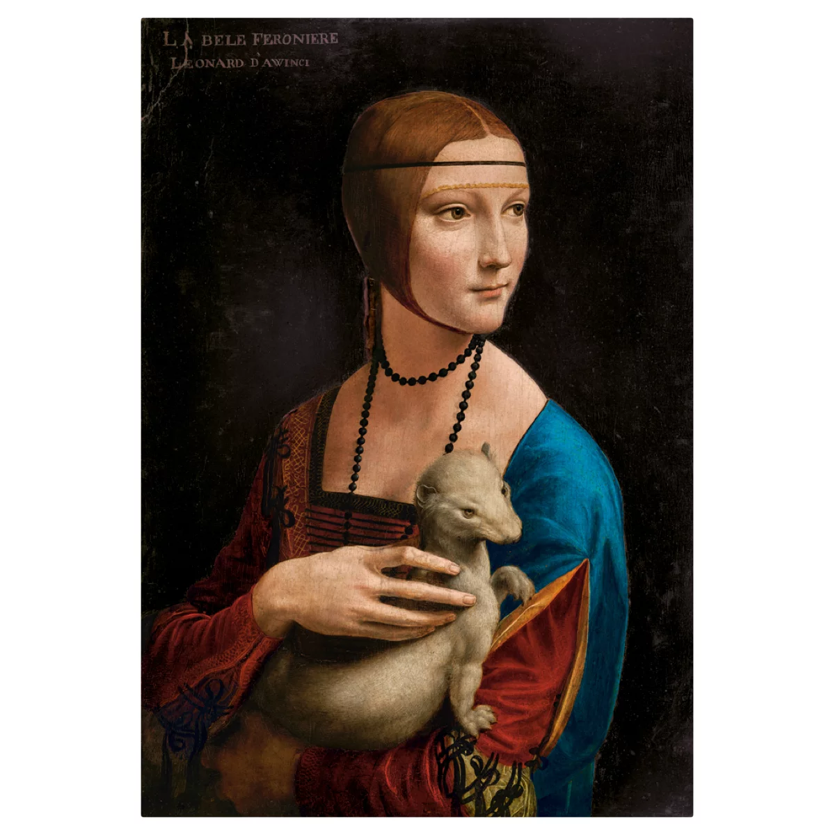 Puzzle CASTORLAND 1000 - Lady with the Ermine, Leonardo da Vinci - Art. Collection