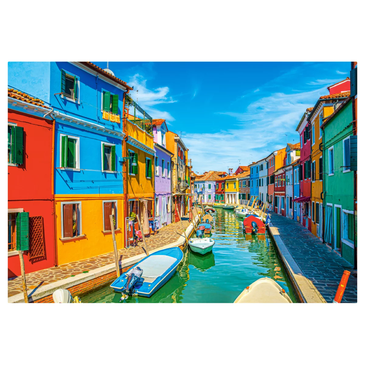 Puzzle CASTORLAND 1000 - Burano Colors, Italy