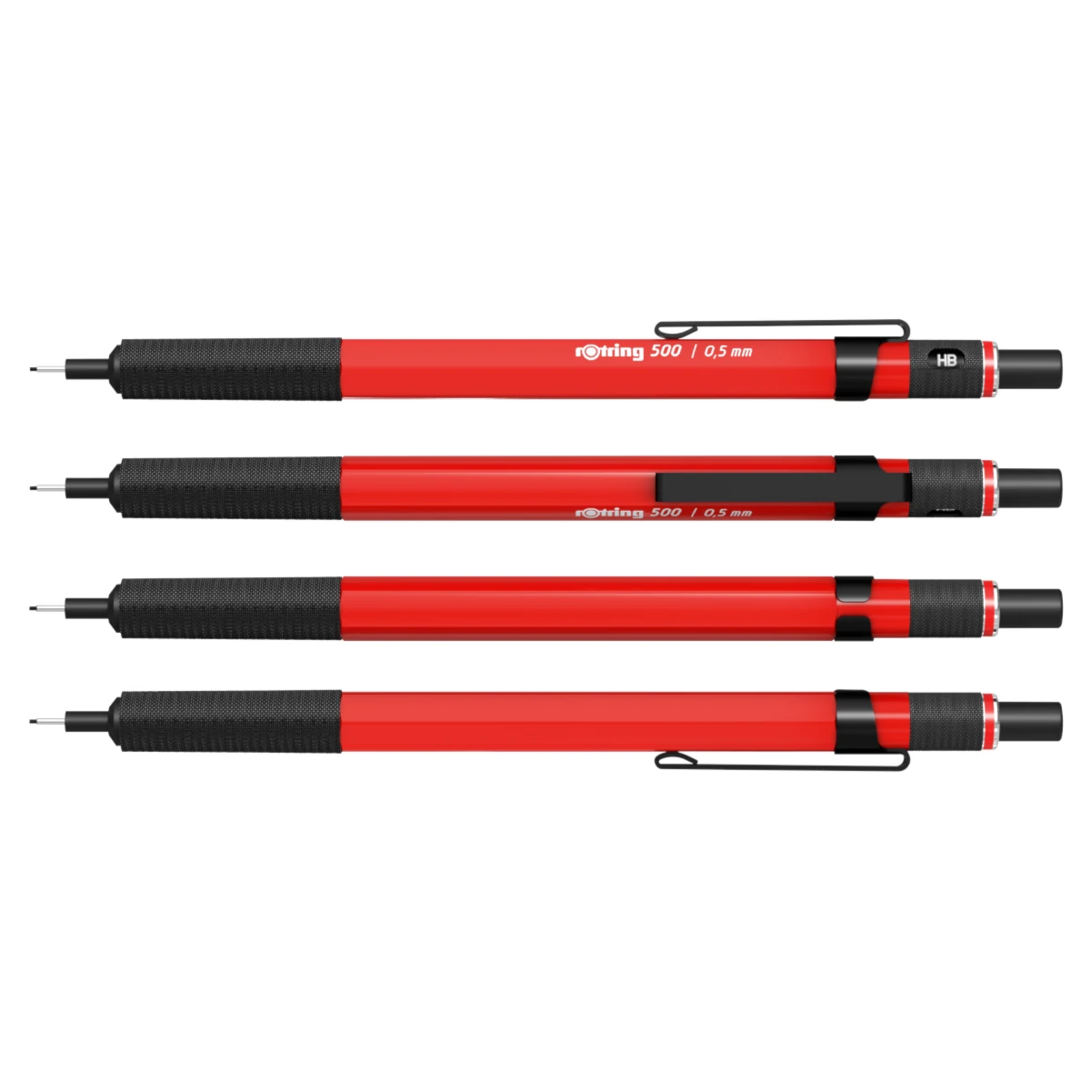 Ołówek automatyczny ROTRING 500 2218726 - 0,5 mm - czerwony