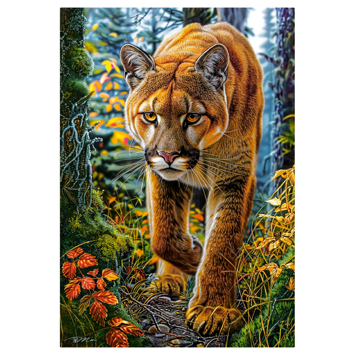 Puzzle CASTORLAND 1500 - Mountain Lion In The Forest