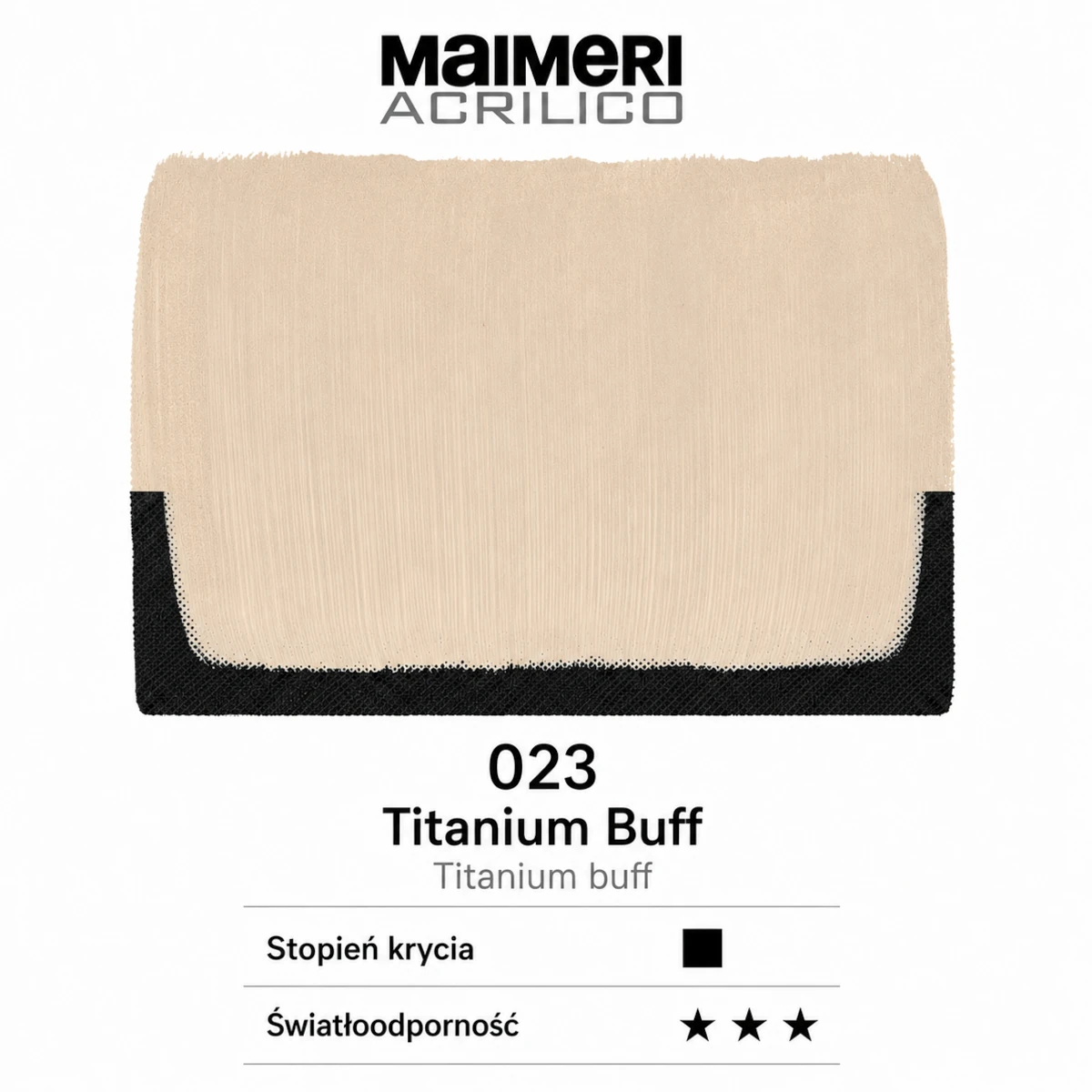 Farba akrylowa MAIMERI Acrilico 200 ml - 023 Titanium buff