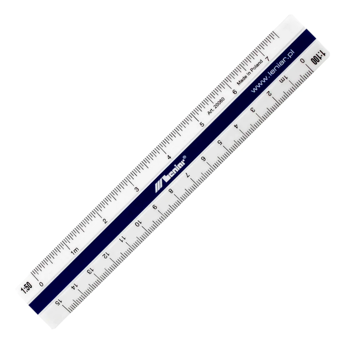 Skalówka płaska plastikowa LENIAR - 15 cm