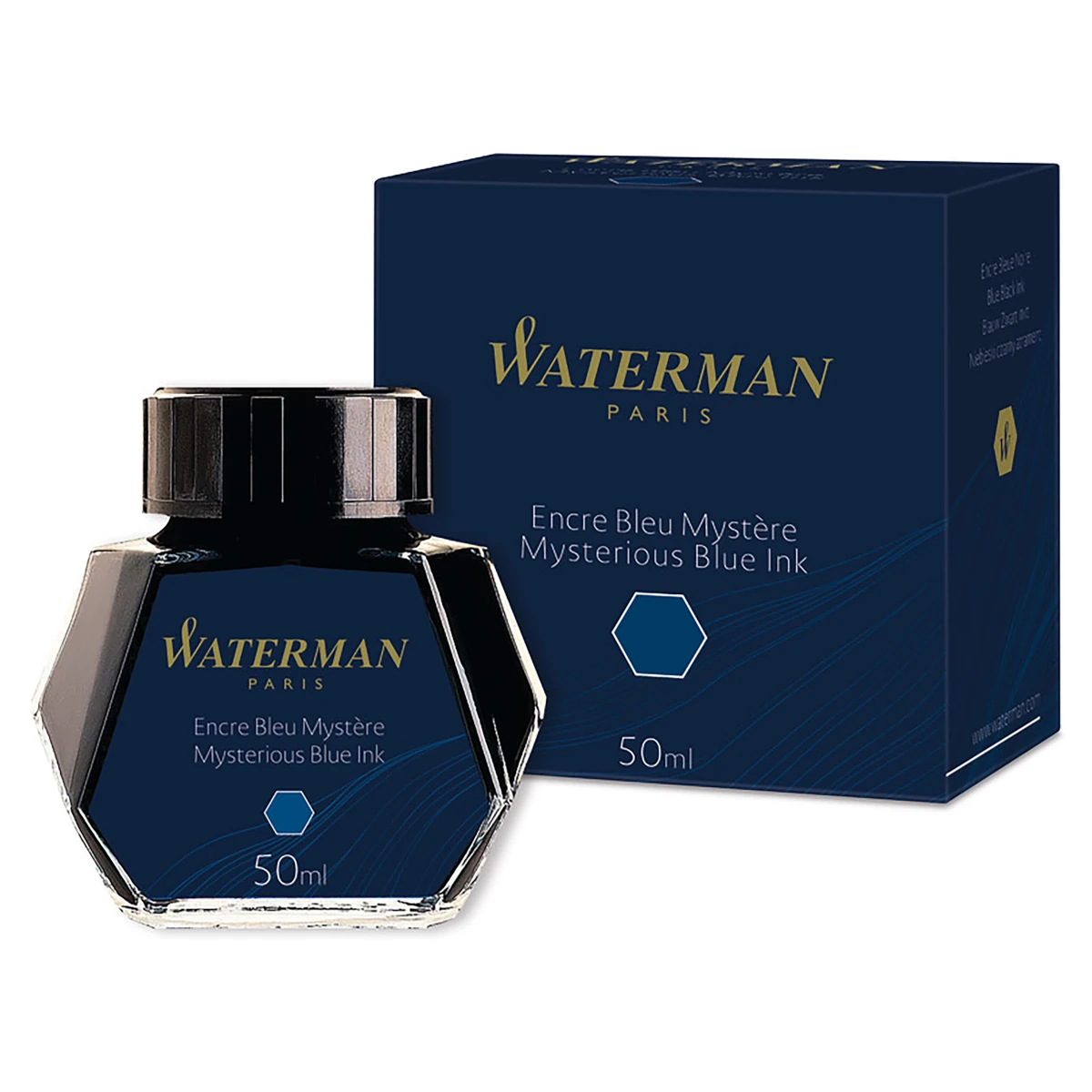 atrament waterman mysterious blue granatowy 50ml opakowanie
