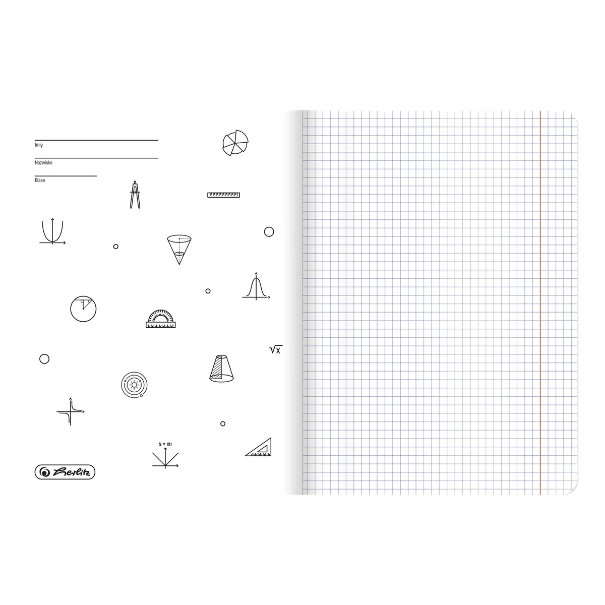 Zeszyt przedmiotowy A5 HERLITZ Touch – matematyka – 60 kartek