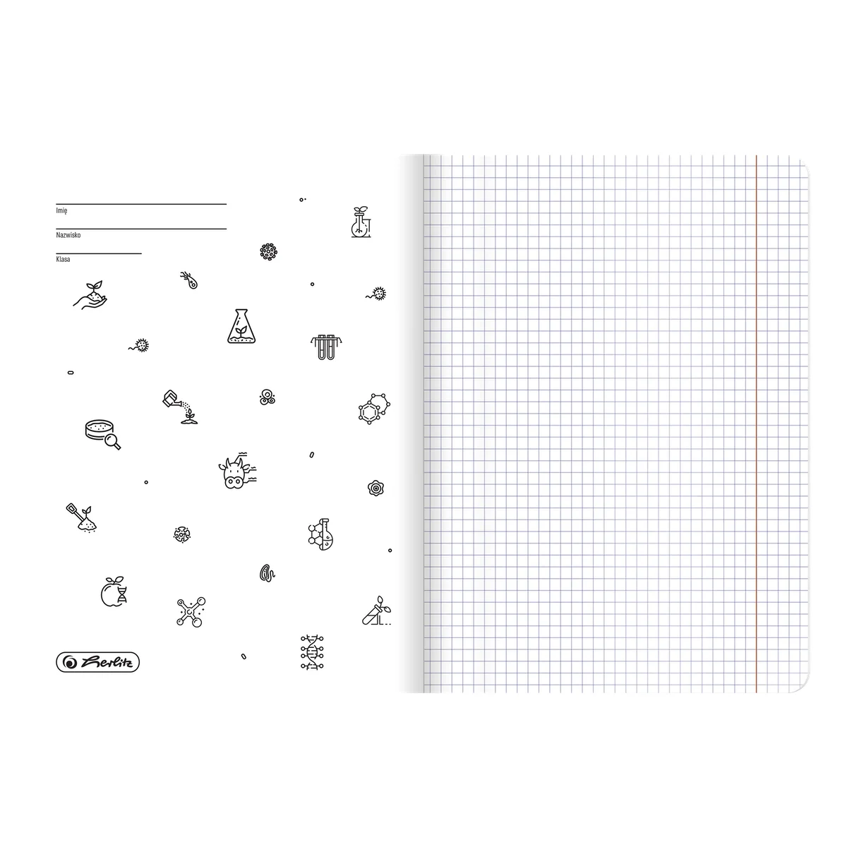 Zeszyt przedmiotowy A5 HERLITZ Touch – biologia – 60 kartek