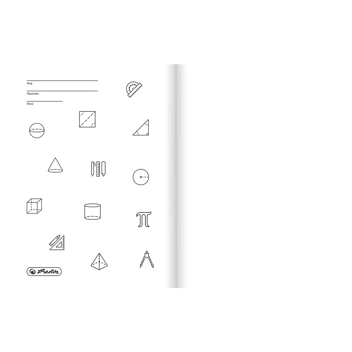 Zeszyt przedmiotowy A5 HERLITZ Touch – geometria – 32 kartki