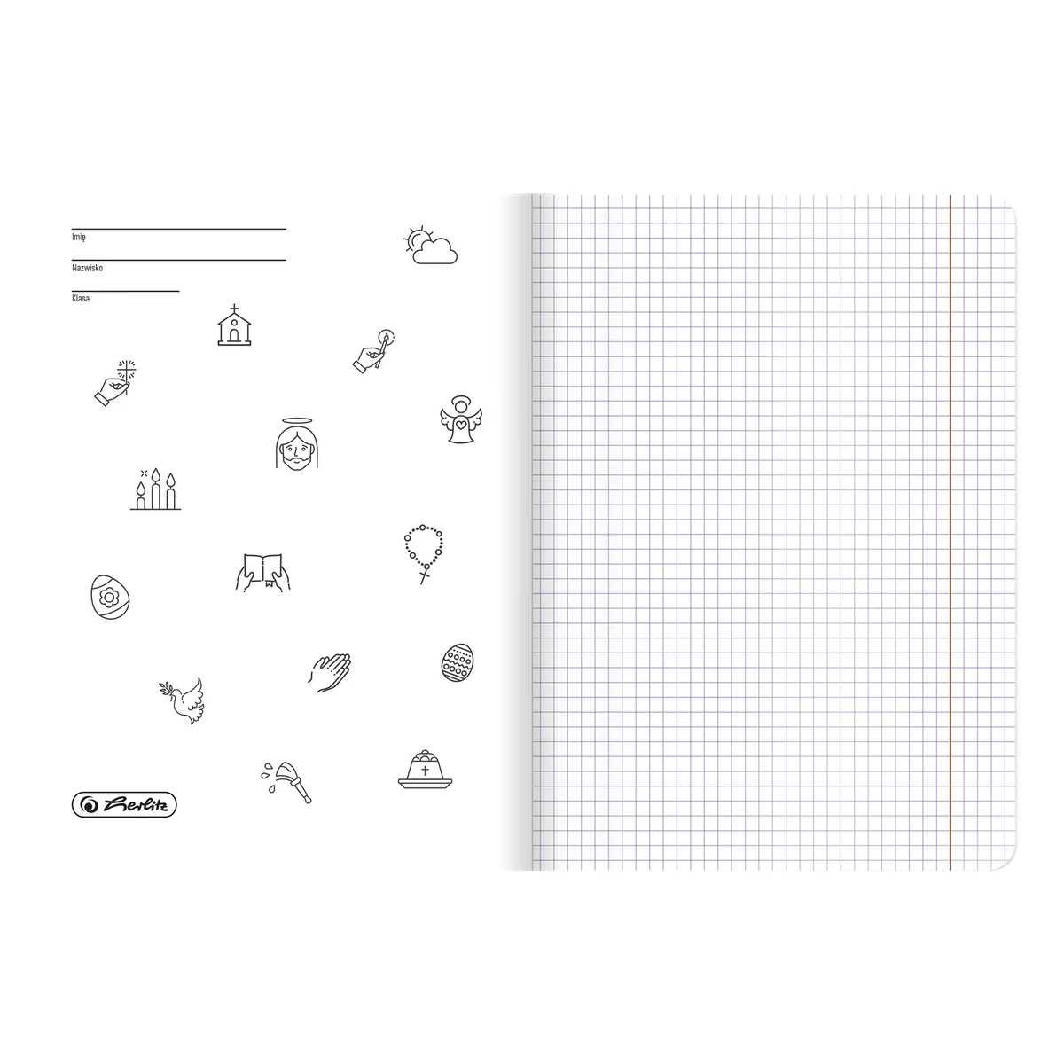 Zeszyt przedmiotowy A5 HERLITZ Touch – religia – 32 kartki