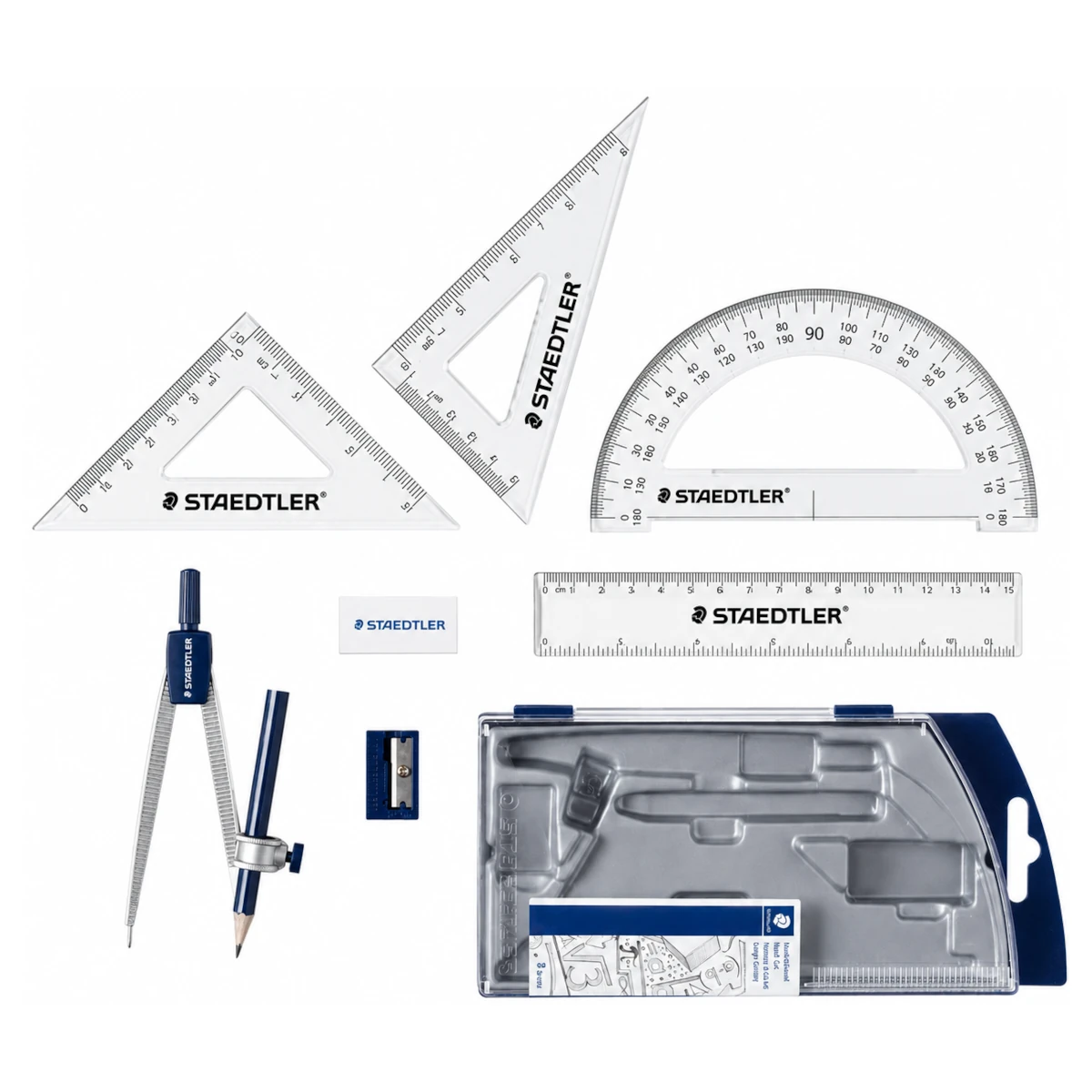 zestaw geometryczny staedtler noris club zawartosc