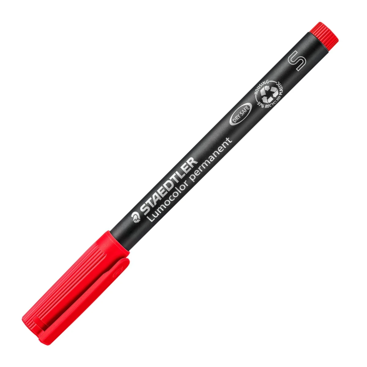foliopis permanentny staedtler lumocolor s 04mm czerwony zamkniety