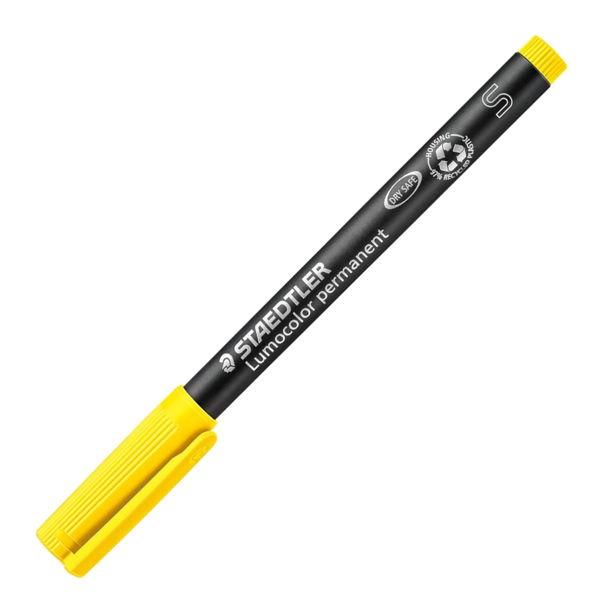 foliopis permanentny staedtler lumocolor s 04mm zolty zamkniety