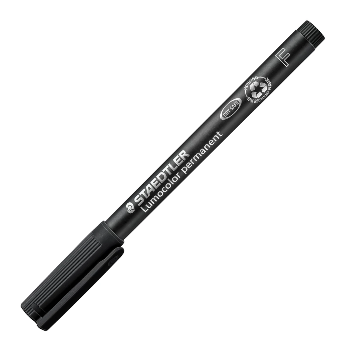 foliopis permanentny staedtler lumocolor f 06mm czarny zamkniety