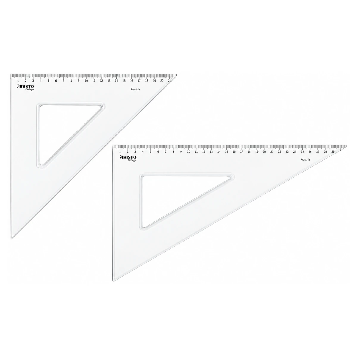 zestaw ekierek aristo college 45 i 60 stopni 30 cm