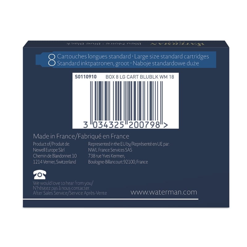 Naboje standardowe WATERMAN (granatowe)