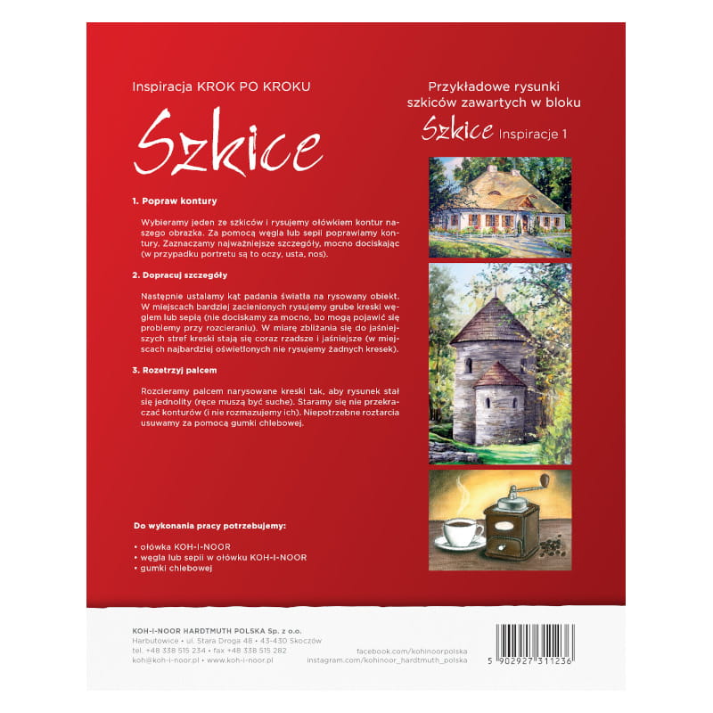Blok KOH-I-NOOR Szkice Inspiracje 1 A4 110 g/m²