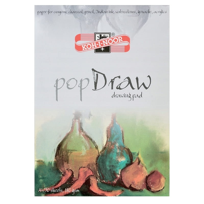 Blok rysunkowy KOH-I-NOOR popDraw A4 180 g/m²