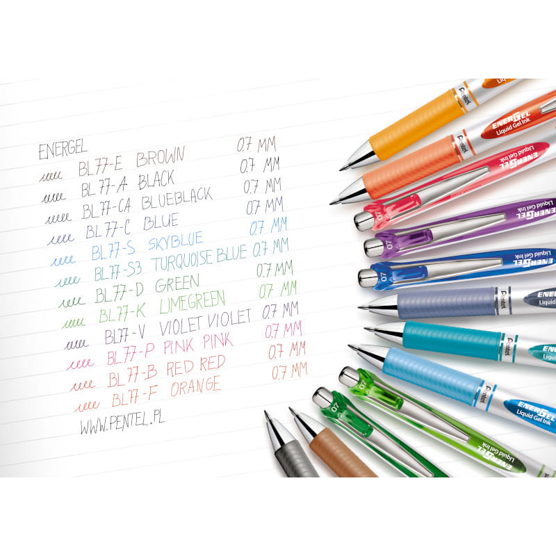 Pióro kulkowe PENTEL EnerGel BL77 0,7 mm