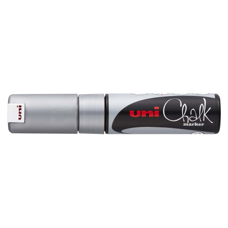 Marker kredowy UNI Chalk PWE-8K (srebrny)