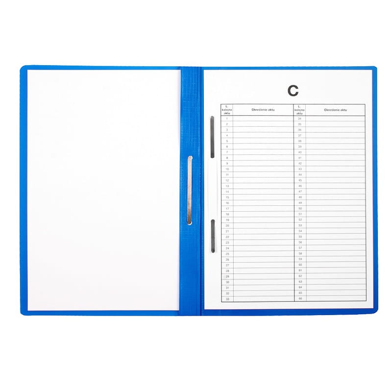 Skoroszyt do akt osobowych BIURFOL (niebieski)