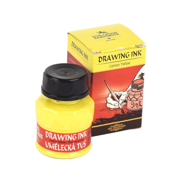 Tusz artystyczny KOH-I-NOOR 20 ml - lemon yellow
