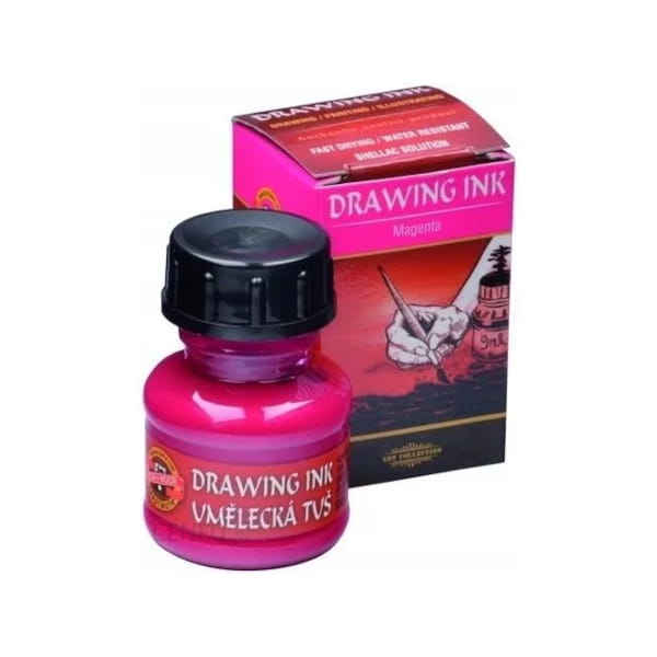 Tusz artystyczny KOH-I-NOOR 20 ml - magenta